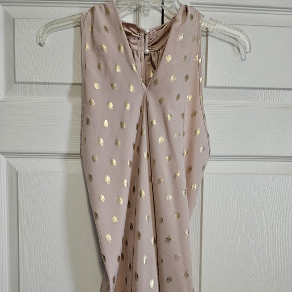 Women's Champagne and Gold Blouse Size Large. - Picture 1 of 5
